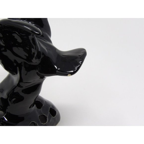 Vintage Camark Pottery Black Pair of Ducks Flower Frog with Matching Black Pond - Picture 9 of 9